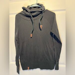 Naketano Women’s lightweight Hoodie- Medium, Black